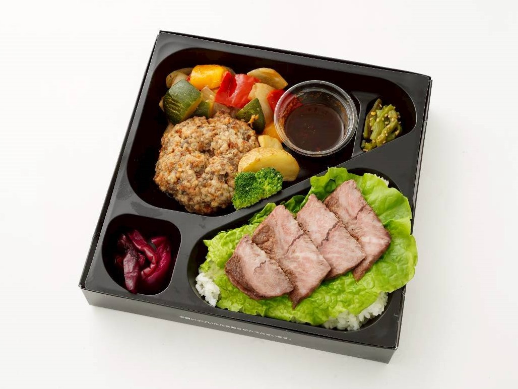弘のステーキ＆粗挽きハンバーグステーキ弁当