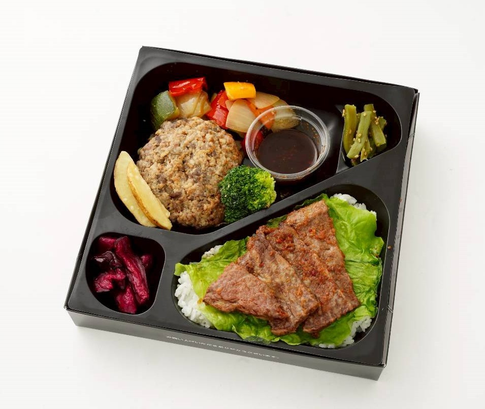 弘のカルビ焼肉＆ハンバーグステーキ弁当