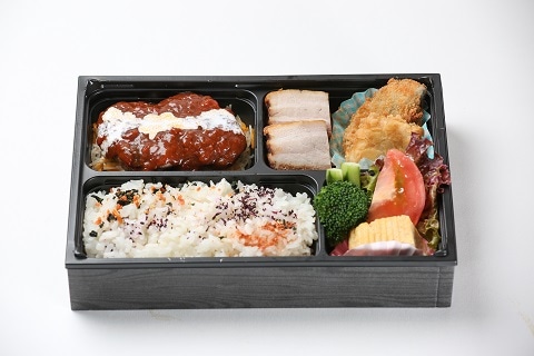 じっくり煮込んだハンバーグ弁当