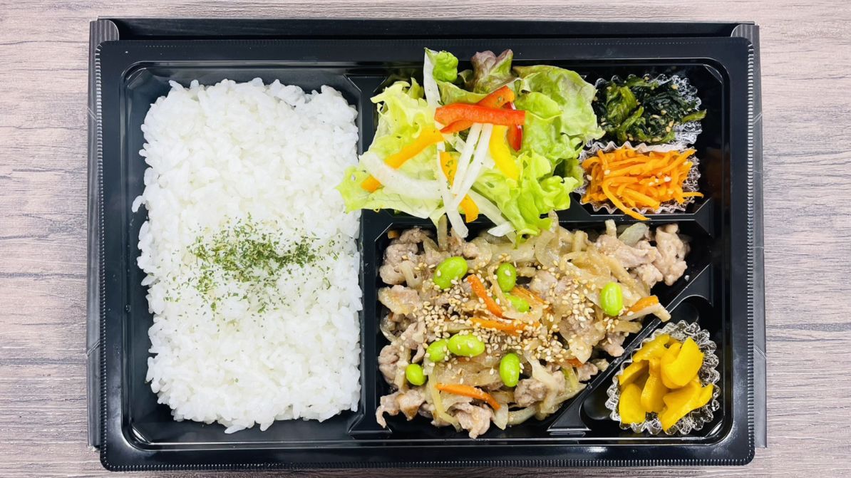 塩麹の豚野菜炒め弁当