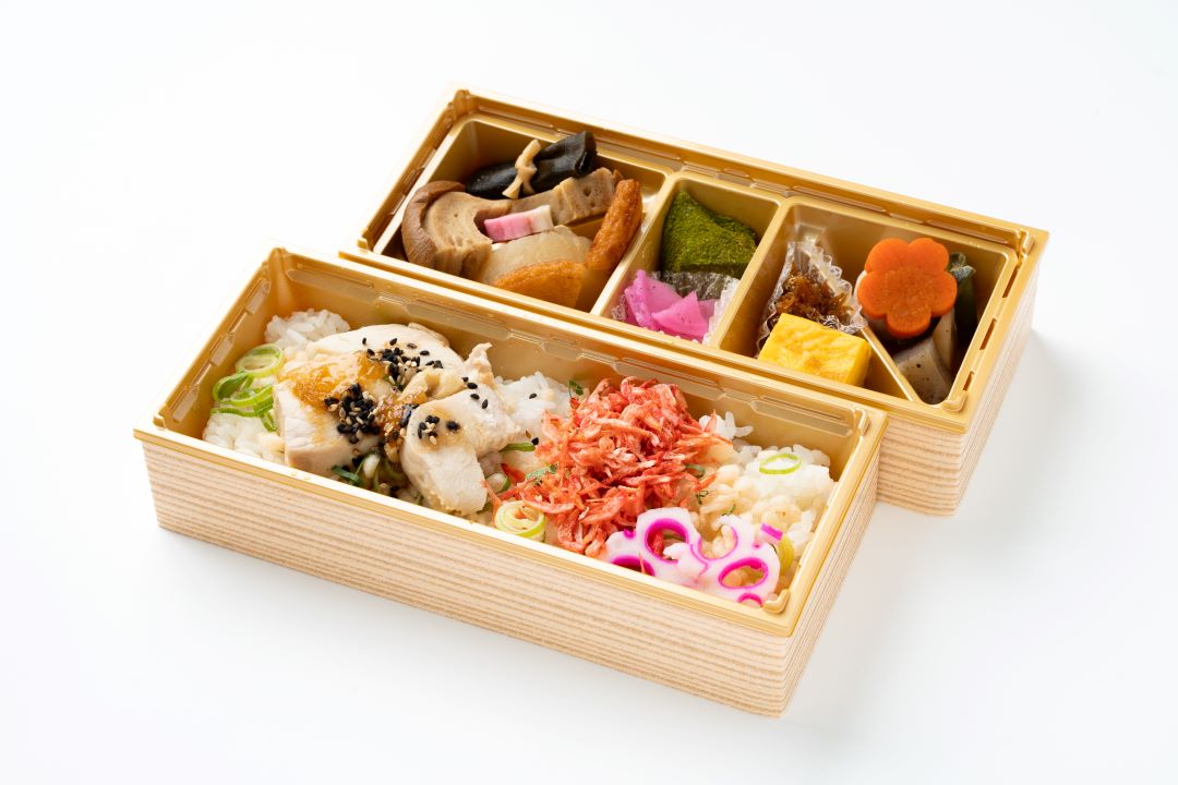 鶏のとろみ餡と桜海老のまぜごはん＆金沢おでん