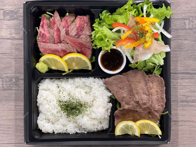 牛タンステーキ＆牛サガリステーキ＆生ハムサラダ