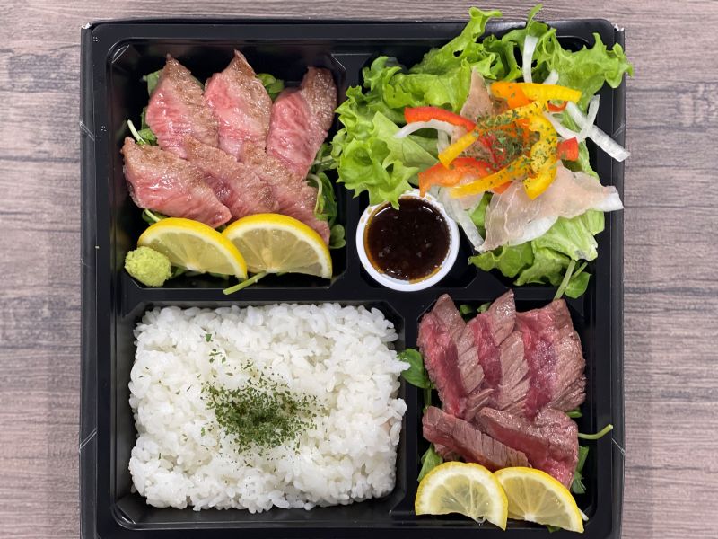 牛サガリ&生ハムサラダ&A5ランクミスジステーキ