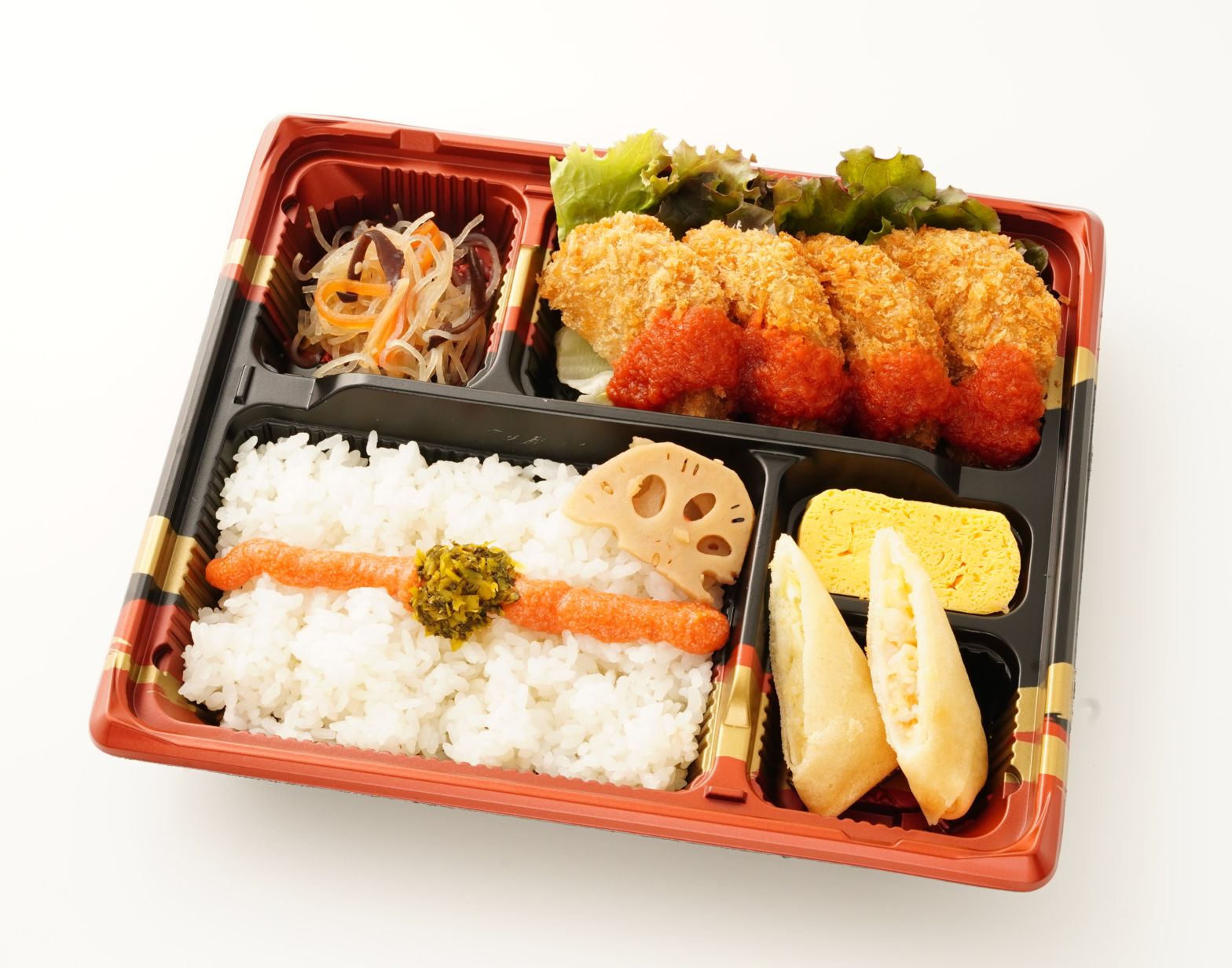 ダブルメンチカツ明太高菜弁当