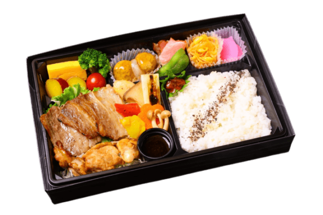 厳選牛と錦爽鶏の極み炭火焼き弁当 彩り野菜添え