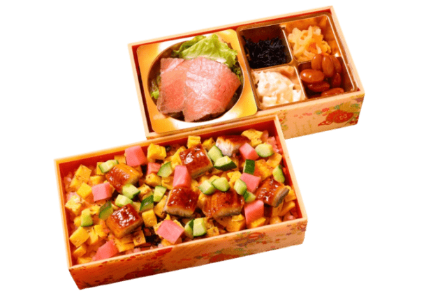 特製鰻ちらし＆厳選牛ローストビーフの2段弁当