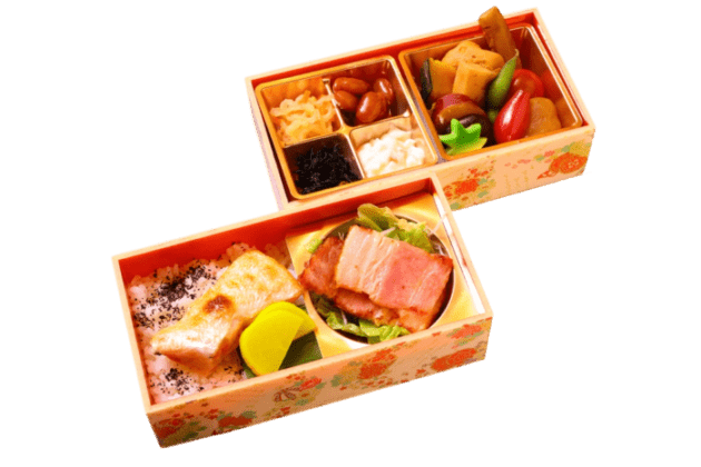 ローストポークと季節の焼魚2段御膳