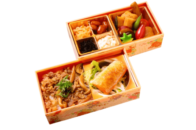特選牛めしと焼魚2段御膳