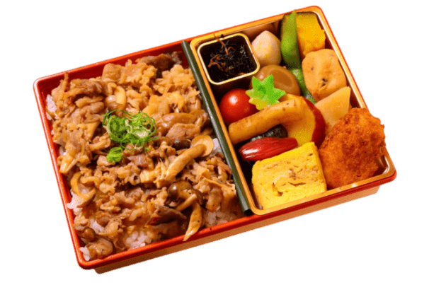 彩り副菜と特製牛めし御膳