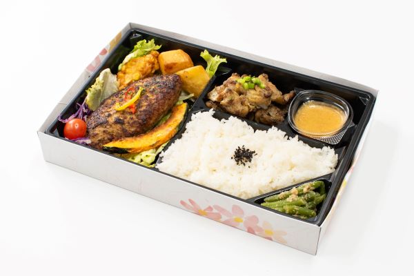 ハンバーグ＆鶏ハラミ弁当