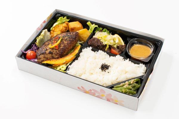 ハンバーグ＆牛たん弁当