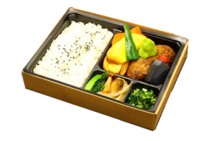 黒毛和牛ハンバーグわさびと伊賀醤油弁当