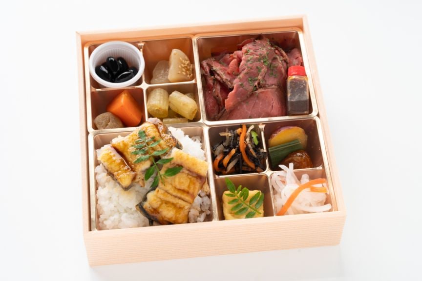 おもてなし和菜膳‐赤身ローストビーフとうなぎ蒲焼き‐