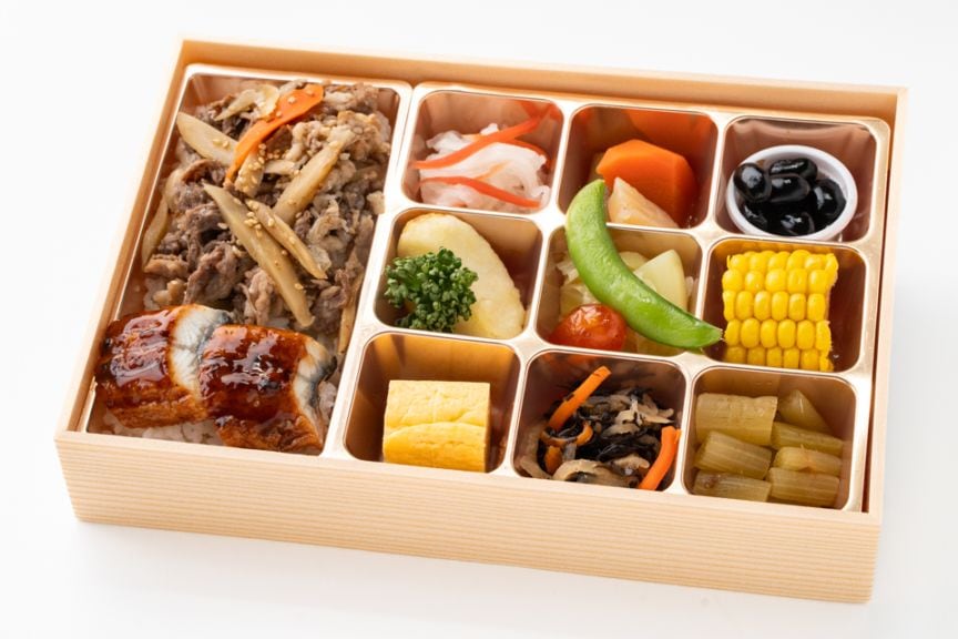 【高級折箱】黒毛和牛の牛ごぼう重とうなぎ 彩り膳