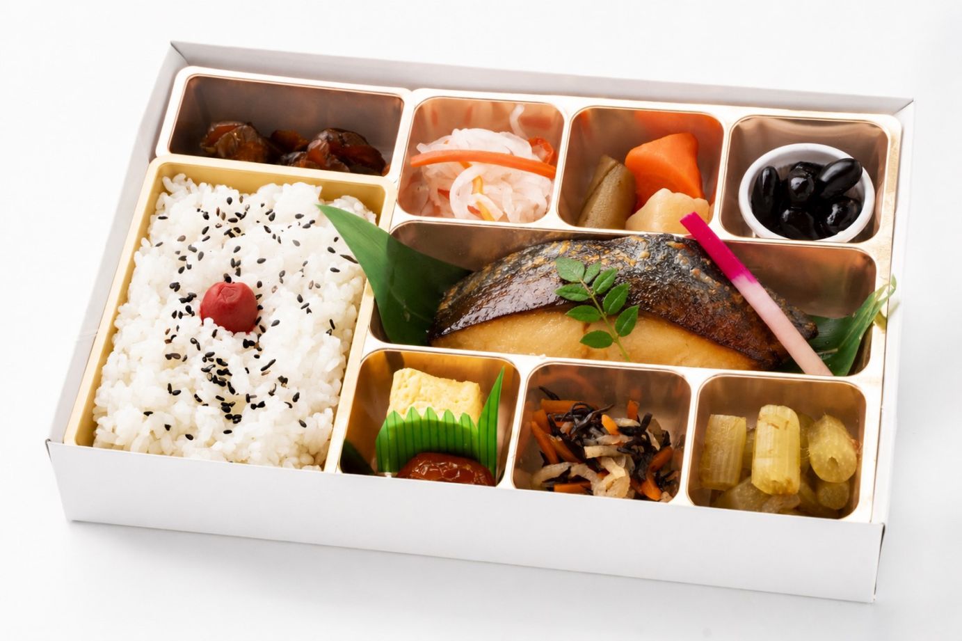 【シャインホワイト紙箱】さわら柚庵焼き 華やか膳