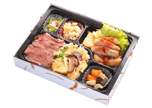 肉ちらしととんかつ弁当