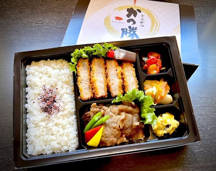 三元豚のヒレカツと特選牛焼肉弁当