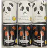 パンダ缶 ６缶セット(プレーン味3缶、チョコ味3缶）