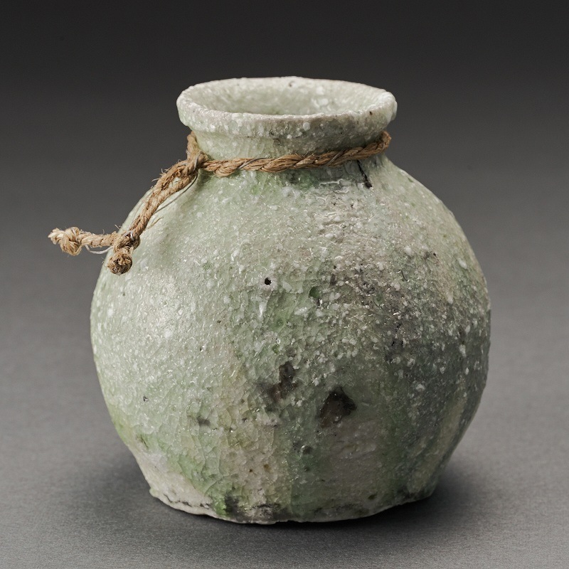 【楽ギフ_包装】 自然釉スミレ壺（辻村唯）Natural Tsujimura Potto（Yui Glaze 工芸品