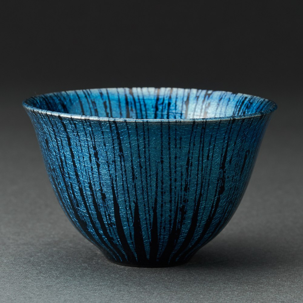 ΢֡ʸϺPlatinum Glaze Sake CupTakuro Furukawa