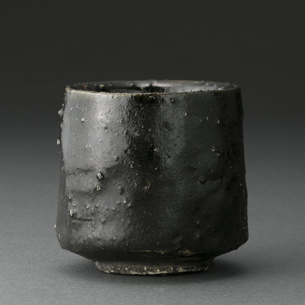 【予約販売品】 引出黒ぐい呑（辻村塊）Black Seto Sake Cup（Kai Tsujimura バーベキュー・調理用品