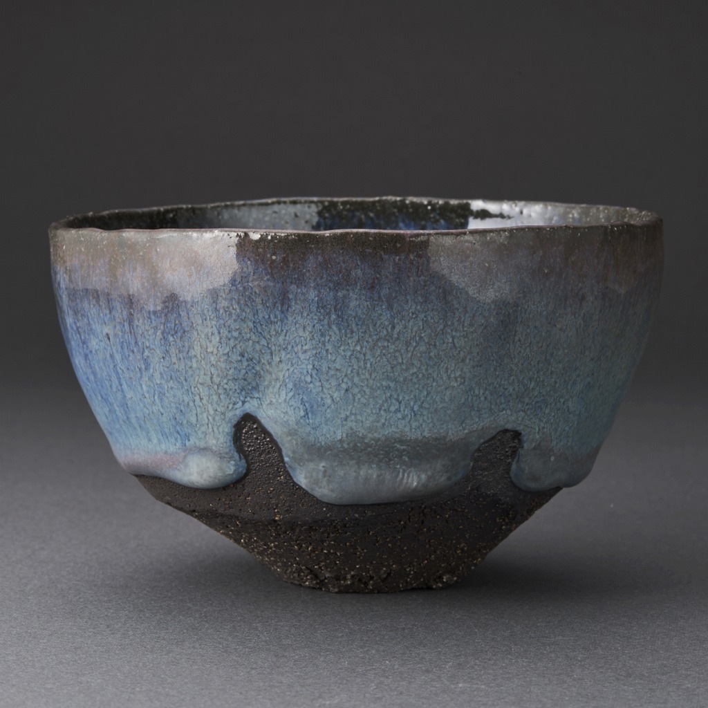 藤平寧　旅茶碗小服茶碗　茶箱茶籠　小豆色ストライプ柄　ヴィンテージ　茶道 藤平寧 旅茶碗 小服茶碗 茶箱 茶籠 銀彩 ドット柄 ヴィンテージ 茶道