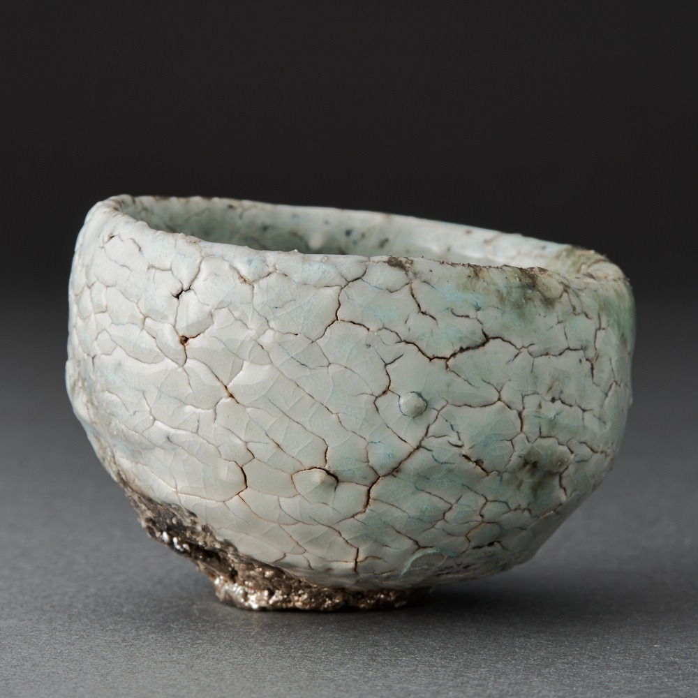 白丹波酒呑（今西公彦）White Tanba Sake Cup（Masahiko Imanish