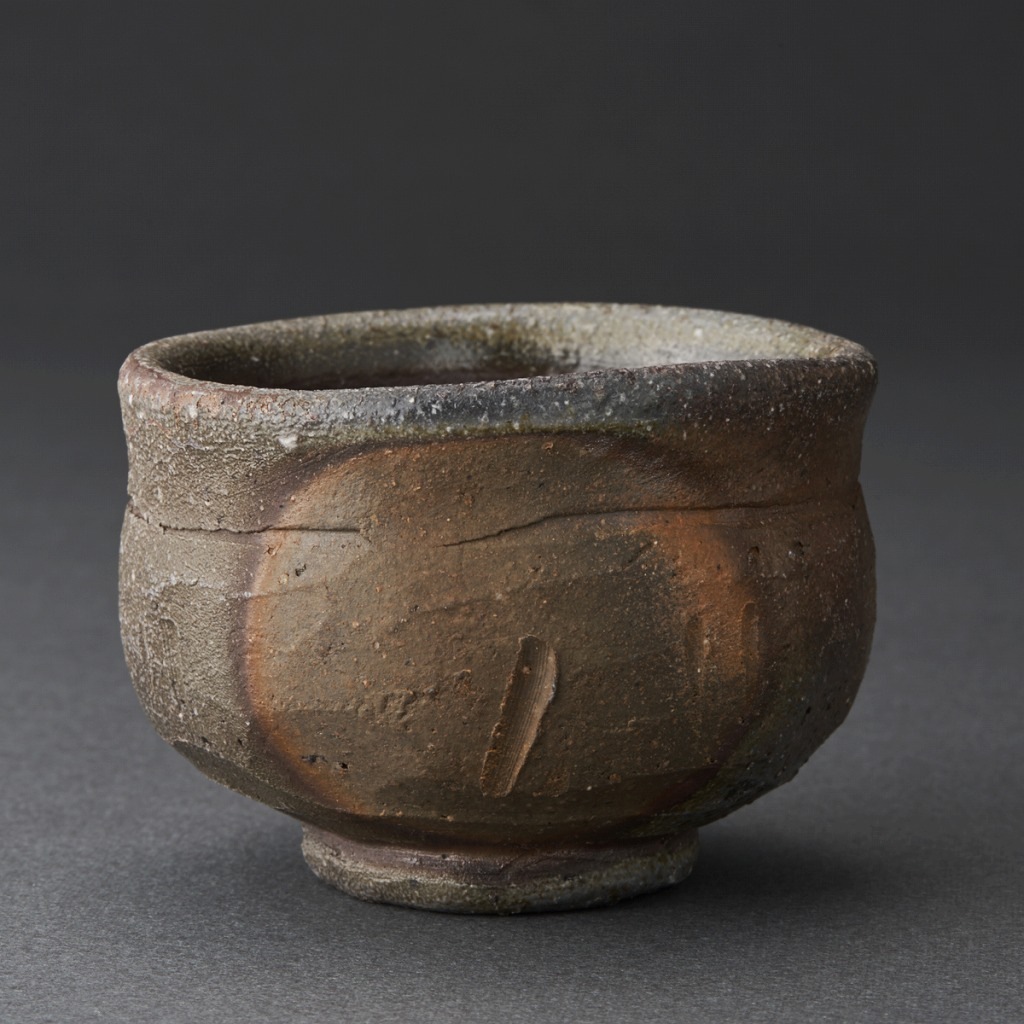備前窯変ぐい呑（伊勢崎競）Bizen Sake Cup（Kyo Isezaki） | すべての
