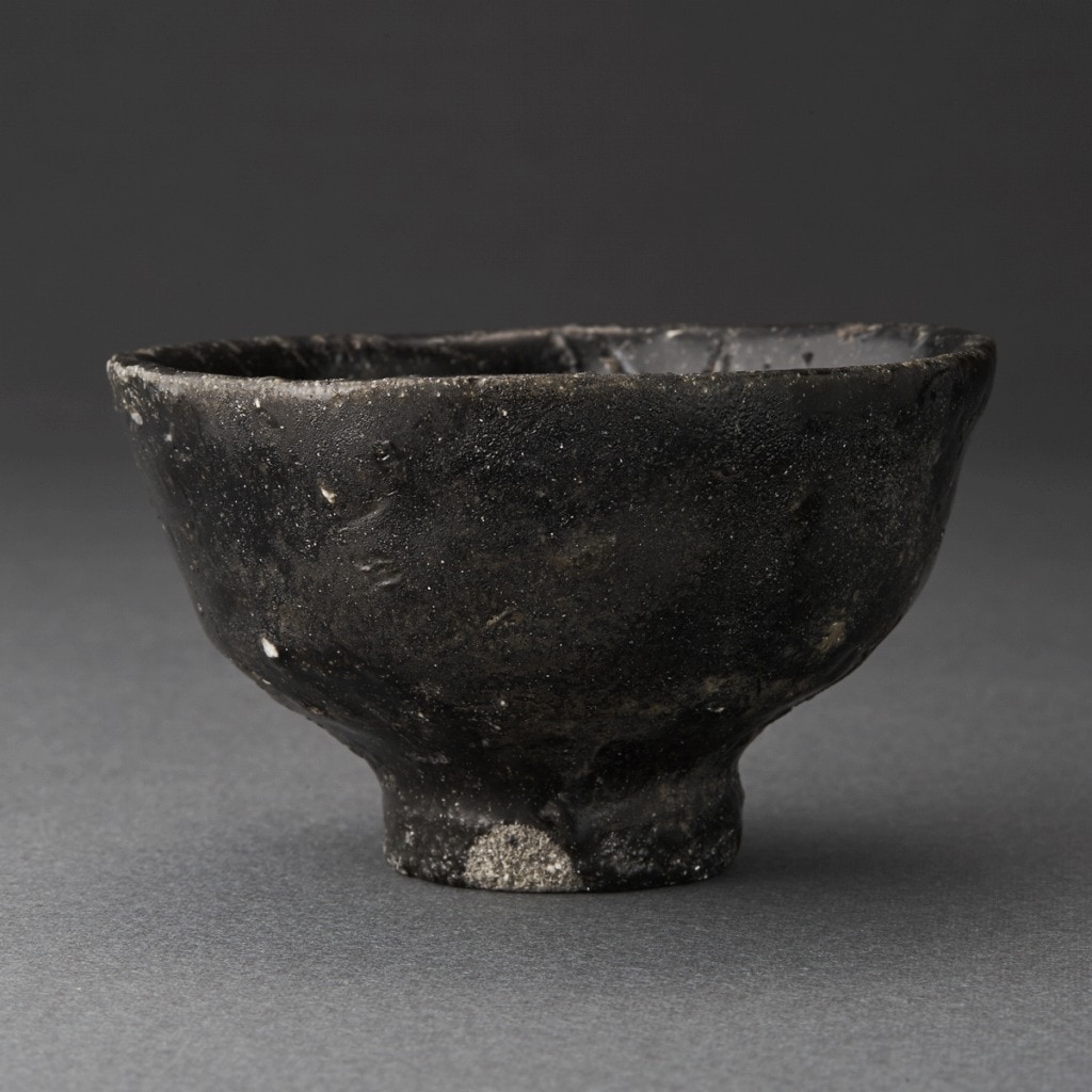 井戸黒ぐい呑（丸田宗彦）Ido Sake Cup（Munehiko Maruta