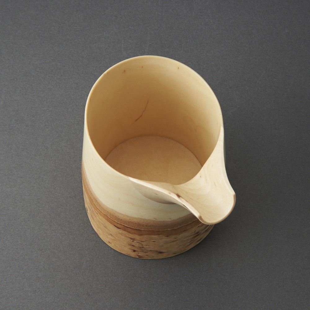 白樺片口（福永浩太）White birch Sake Carafe（Kouta Fukunaga