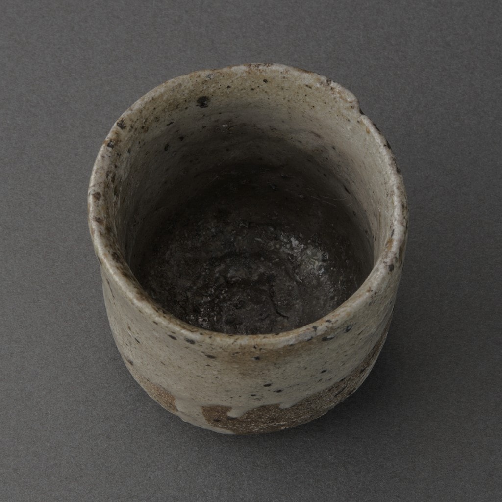 丸田宗彦　酒呑 加】1485e 丸田宗彦 作 絵唐津 ぐい呑み / 酒器 盃 杯 酒杯