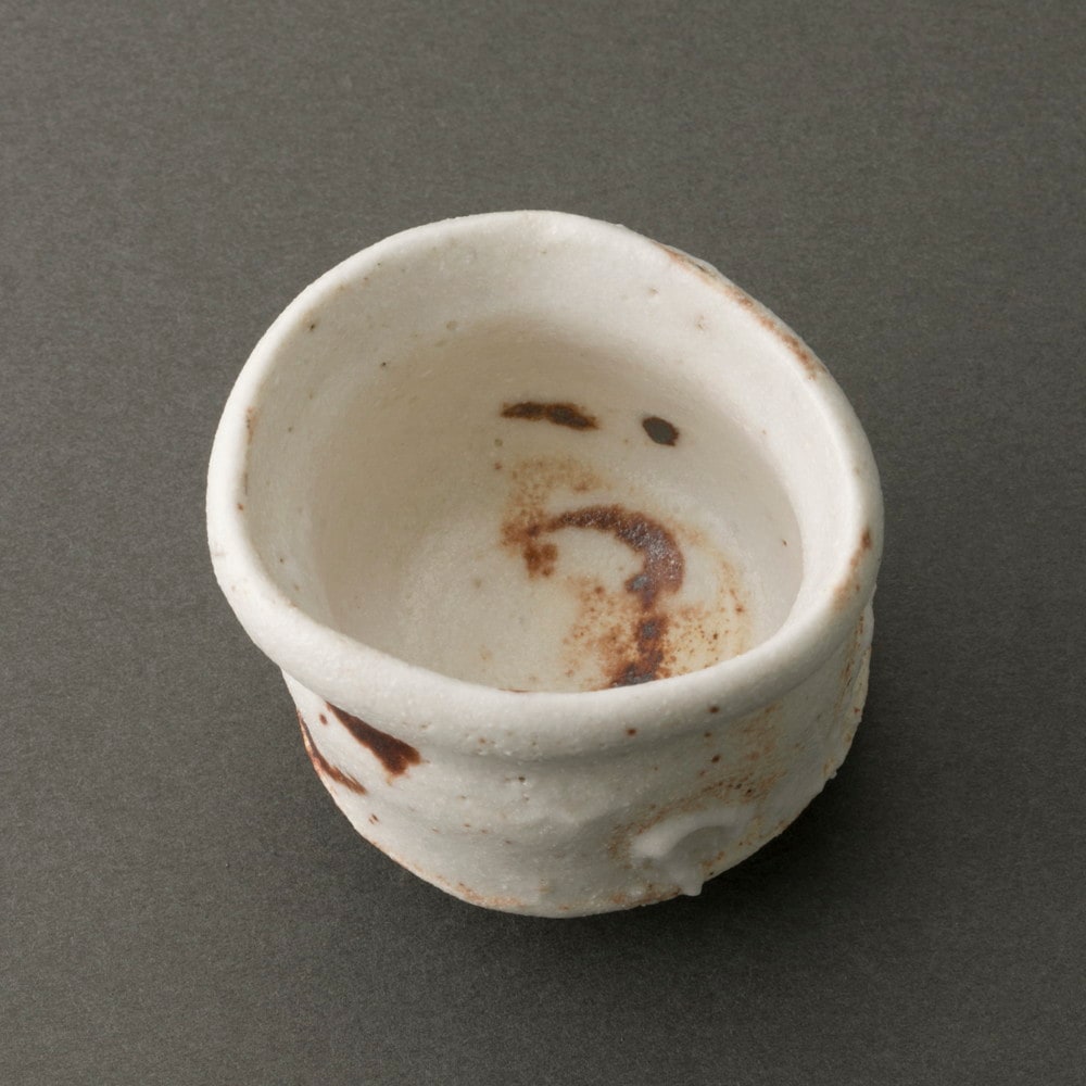 志野ぐい呑（辻村史朗）Shino Sake Cup（Shiro Tsujimura