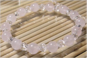 ローズクオーツ幸運ブレスレット8mm｜パワーストーンブレスレットの