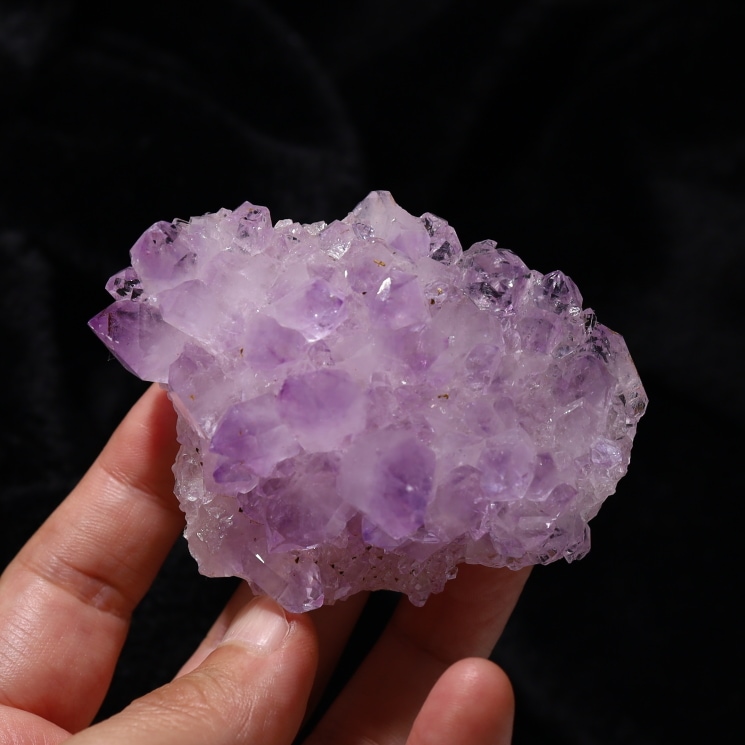 【恋愛・浄化】ラベンダーアメジストクラスター⭐️皿⭐️キラキラ N79 再販6点以上】女性特有の悩みに ラベンダーアメジスト・ピンク