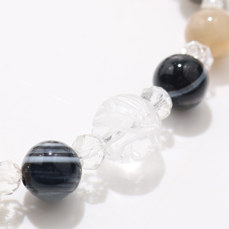 厄除け限定品】龍神守護ブレスレット：龍水晶＆天眼石｜パワーストーン