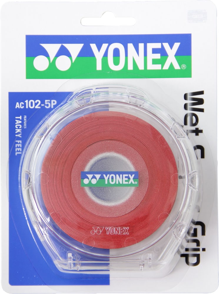 ヨネックス YONEX ウェットスーパーグリップ５本パック（５本入） AC1025P 037 ワインレッド