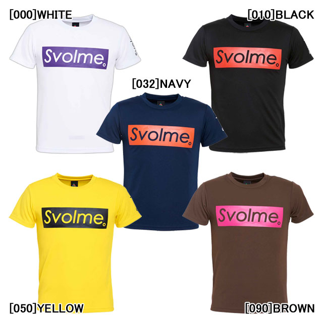 【ジュニア】 スボルメ SVOLME JR BOX ロゴ ドライ Tシャツ 1201-58400 半袖 プラクティスシャツ Tシャツ 練習着 子供用