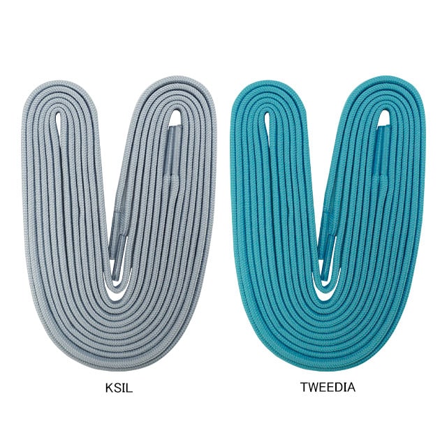 アールズコート Earls Court 4mm幅 シューレース 靴ひも 限定カラー TWEEDIA SILVER スパイク トレシュー