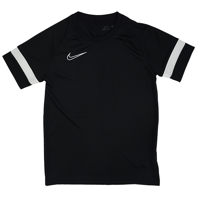 【ジュニア】ナイキ NIKE Dri-FIT アカデミー ショートスリーブ CW6103-010 プラシャツ 半袖 練習着 吸汗速乾 黒 子供用