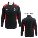 ACミラン 2021-22 トレーニング 4/1 ジップトップ プーマ puma 765115-05 サッカー セリエA ジャージ トレーニングジャケット メンズ 黒 ブラック|サッカーウェア・フット