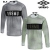 アンブロ umbro 長袖プラクティスシャツ UUUQJB63  メンズ ドライ グラフィック URA 吸汗 ロンT 練習着 部活 ジム トレーニングウェア スポーツウェア 運動着|メンズ一般アパレル