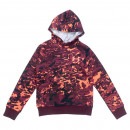 【ジュニア】 アンダーアーマー UA ライバル フリース カモ フーディー 1366305 裏起毛 スウェットパーカー トレーニングトップ プルオーバー 子供用|JR.サッカーウェア・フットサルウェア