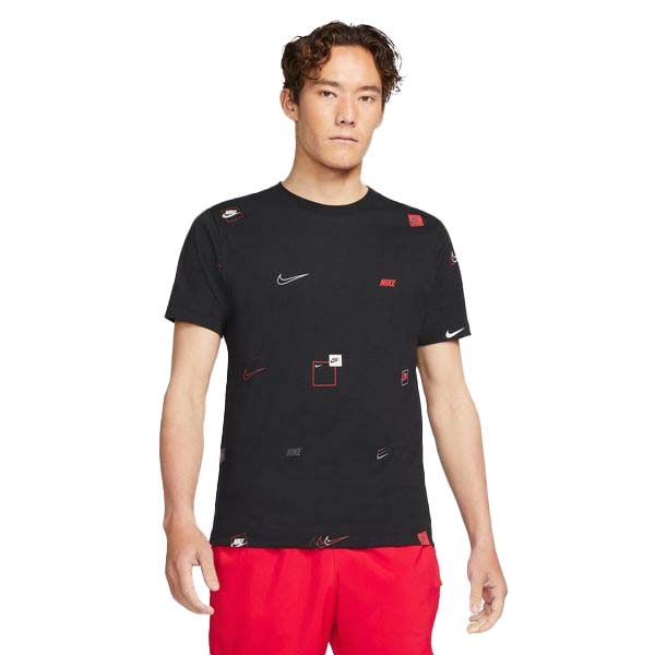 ナイキ メンズ NSW 12 MO ロゴ AOP S/S Tシャツ NIKE 半袖 ランニング ジョギング トレーニング DN5247-010