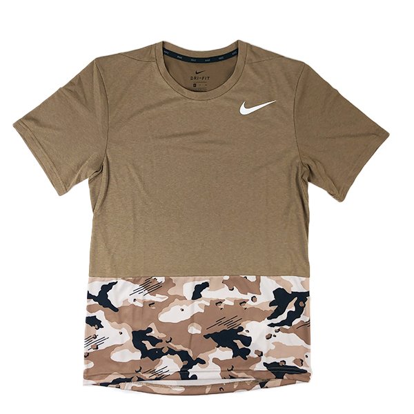 【ネコポス送料250円可】 ナイキ NIKE D-F ブリーズ HD 2L カモS/Sトップ AQ1092-268 メンズ Tシャツ 半袖 吸汗速乾 スポーツウェア