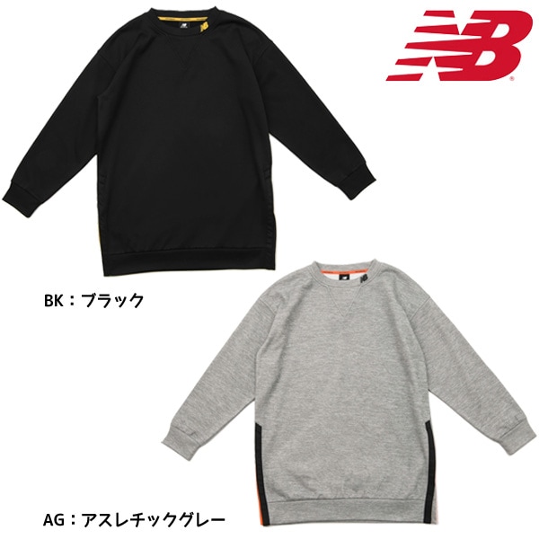 ニューバランス レディース 長袖Tシャツ フリース スウェットシャツ WT13151 スポーツウェア ヨガウェア New Balance スウェット ドレス