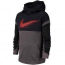 ナイキ NIKE ジュニア スウェットパーカー BV3785-010 ジュニア スエット プルオーバー 保温 あったか 黒 グレー 子供|ジュニアアパレル|スポーツアパレル