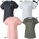 【ネコポス便送料無料】 ACTIVE ロゴヘザー Tシャツ プーマ PUMA 半袖 ランニング ジョギング トレーニング 849128|レディースランニングアパレル|ランニング