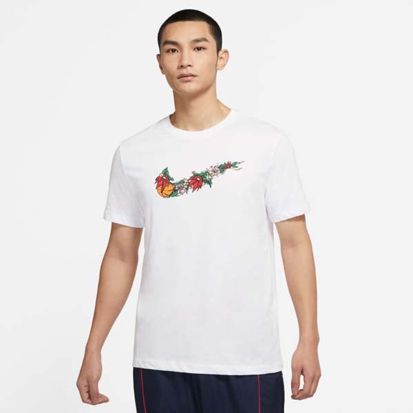 ナイキ NIKE Tシャツ AS M NK TEE FRAN SWOOSH バスケットボール 半袖 メンズ ホワイト 普段着 部活動 練習着 DV1215-100 