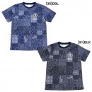 【ジュニア】ゴレアドール goleador パッチワーク バンダナ柄 プラシャツ F-312J プラクティスシャツ 半袖 練習着 子供用|JR.サッカーウェア・フットサルウェア|サッカー