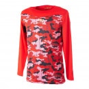 【ネコポス送料無料】長袖 インナーシャツ アクティブーム ActiveM コンフォートインナー レッド 02RD カモ柄 丸首 長袖 中学 高校 部活 大学 サークル 社会人|メンズ ランニングアパレ